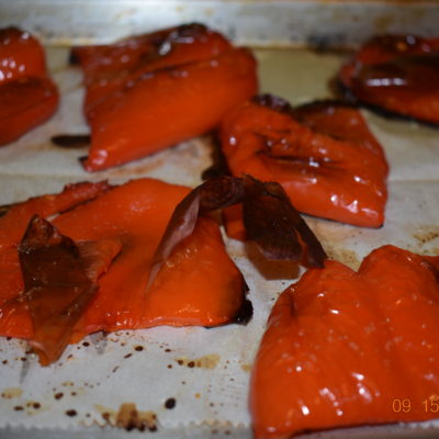 roasted red peppers
